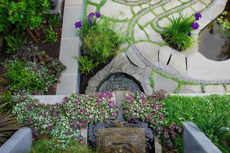 retaining walls bay area with outdoor landscaping